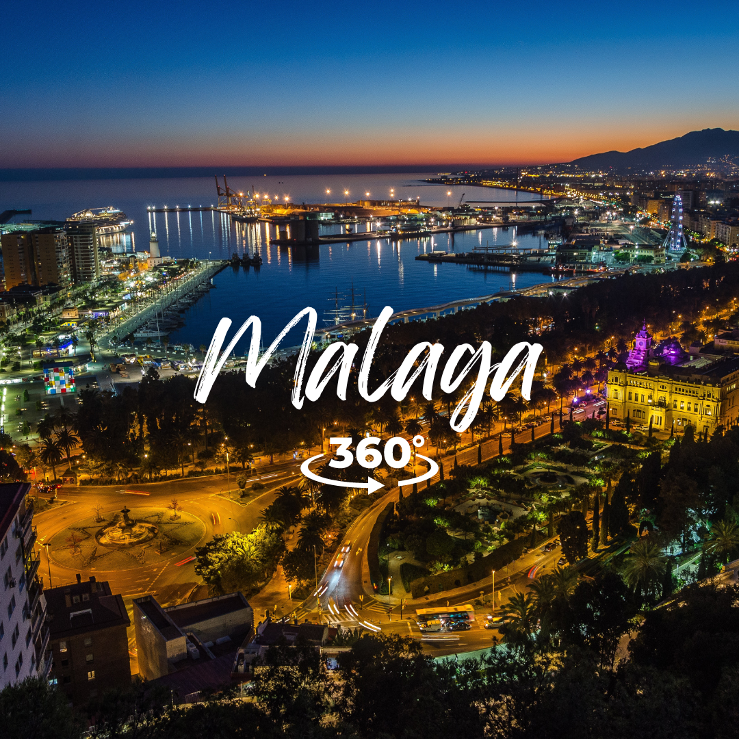 Explore Malaga in 360 to better plan your visit